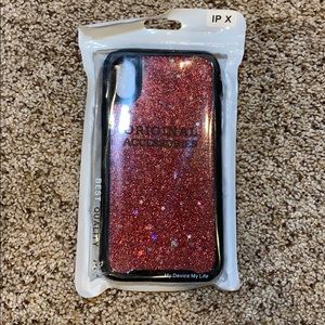 NWT Red Sparkle iPhone X Case
